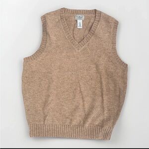 L.L. Bean Men's V-Neck Sweater Vest in Brown